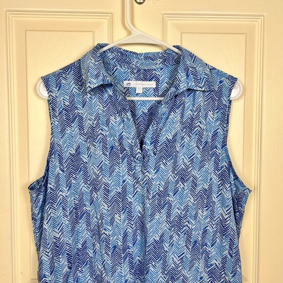 Southern Tide Kamryn Brrr Large Intercoastal Horizon Hues Dress Boat Blue EUC - Picture 3 of 7